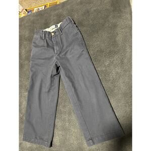 Gap Boys Size 5 Navy Blue Khaki Dress Uniform Adjustable Waist Pants